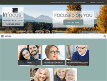 Tablet Screenshot of infocus-eyecare.com